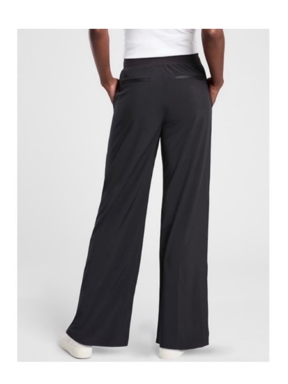 Athleta Nolita Wide-Leg Pull-On Pants in Black - Picture 3 of 7